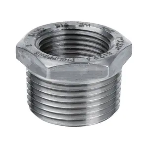 Smith Cooper  2 in. MPT x 1.5 in. Dia. FPT Stainless Steel Hex Bushing