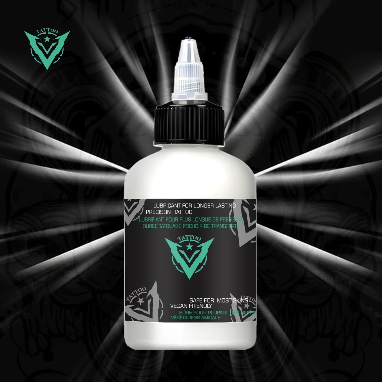 Raeleneynq 4oz Professional Tattoo Stencil Transfer Gel - Non-Toxic Non-Irritating Vegan, Fast Drying Long Lasting Clear Sharp Lines, Little Gel Needed, Works with All Transfer Papers for Tattoos, Temporary Tattoos & Body Painting