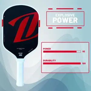 Project Boomstik Explosive Power Elongated Shape Player BoomCore MOI Tuning System 16mm Graphite T700 Carbon Fiber Pickleball Paddle