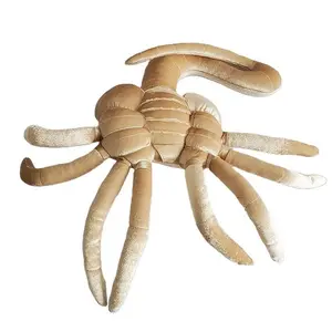 Alien Facehugger Plush Toy Replica | Horror Movie Prop Stuffed Doll with Long Tail | Detailed Sci-Fi Creature for Collectors | Spooky Halloween Gift