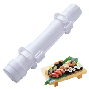 Sushi Roller Bazooka: Sushi Night Perfection at Your Fingertips Diy Sushi maker kit Sushi Roller Mold Food Grade Plastic set Comprehensive Sushi Making Kit Triangle Musubi and Sushi Mold Kit Cake Kids