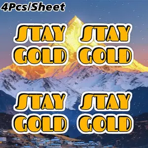 4Pcs Stay Gold Sticker Sticker