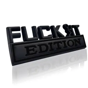 F-IT Edition 3D Car Emblem Badge - Universal Fender Sticker Decal for Cars & Trucks - Durable Exterior Decoration - Fits All Vehicles