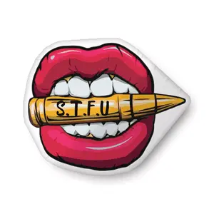 STFU Classic Logo Shaped Velvety Soft Pillow