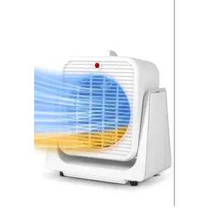 1500W Corded Electric Heater& Fan Combo with 45° Adjustable Angle, Overheated & Tip-Over Protection,3 Modes for 120 Sq.ft, White