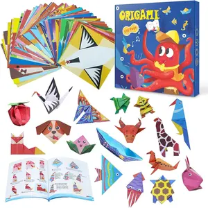SQ-HDJ009 Origami Kit for Kids Ages 5-16, 108 Sheets with 54 Patterns & Instruction Book | Origami Paper Kit for Beginners & Advanced | Arts & Crafts Toys for Girls & Boys Ages 8-12 | Birthday & Christmas Gifts