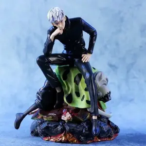 Jujutsu Kaisen Figure Anime Gojo Satoru Battle Leak Pot Scene Statue Collectible Limited Edition Trendy Gift