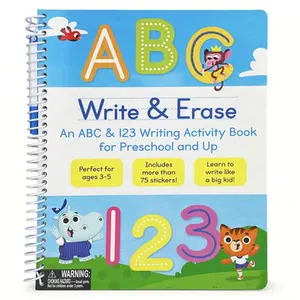 Write & Erase ABC and 123 -- Cottage Door Press, Spiral Bound, Comb or Coil