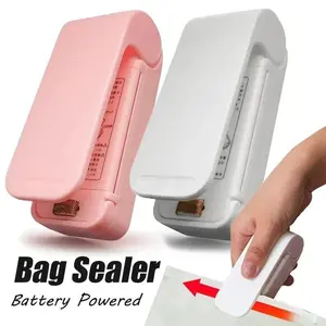 Mini Heat Bag Sealing Machine Package Sealer Bags Thermal Plastic Food Bag Closure Portable Sealer Food Packaging Heat Sealer