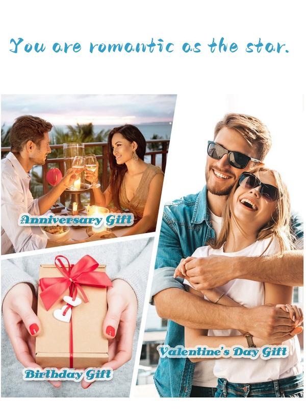 Heart & Bear Design Pendant Necklace with Rose Gift Box, Rhinestone Decor Necklace for Women & Girls, Fashion Jewelry for Party, Daily Decor, Trendy All-match & Exquisite Jewelry for Birthday Gift, Love Heart Necklace