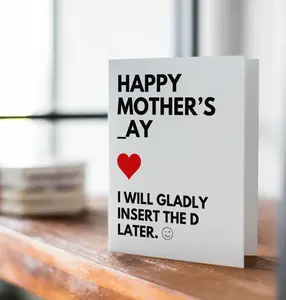 Funny Mothers Day Card, Inappropriate Card for Wife, Girlfriend, Baby Mama | Gift Card with Envelope