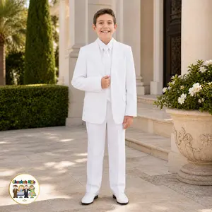 Executive Italian-Cut Boys Suit-Premium (White)