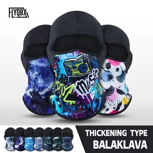 Winter Thickened Anti-Cold Headband, Fashion Camouflage Print Balaclava Hat, Outdoor Sports Ski Face Mask, Running Hiking Cycling Headwear