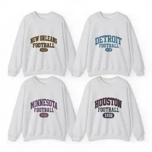 Vintage Football Team Crewneck, ASH GREY Football Sweatshirt Crewneck, Unisex Crewneck For Men And Women, Gift For Football Fans