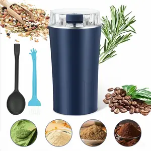 300W Electric Coffee Grinder Ultra-fine Powder for Beans Spices Nuts Compact Portable Multi-function Food Processor and Mixer Kitchen Must-have