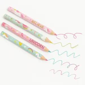 Magical Unicorn Multicolor Pencils - 8-Pack for Kids' Party Favors