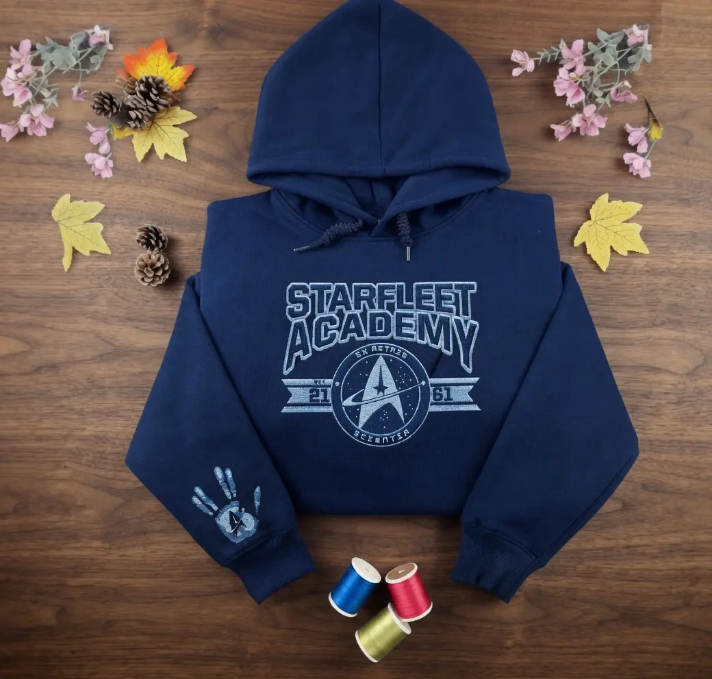 Starfleet Academy Sweatshirt, Star Trek cozy comfortwear sweater, gift for trekkie