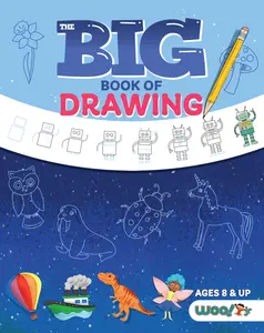USED-The Big Book of Drawing: Over 500 Drawing Challenges for Kids and Fun Things to Doodle (How to Draw for Kids, Children's Drawing Book) by Woo! Jr. Kids Activities (Paperback)