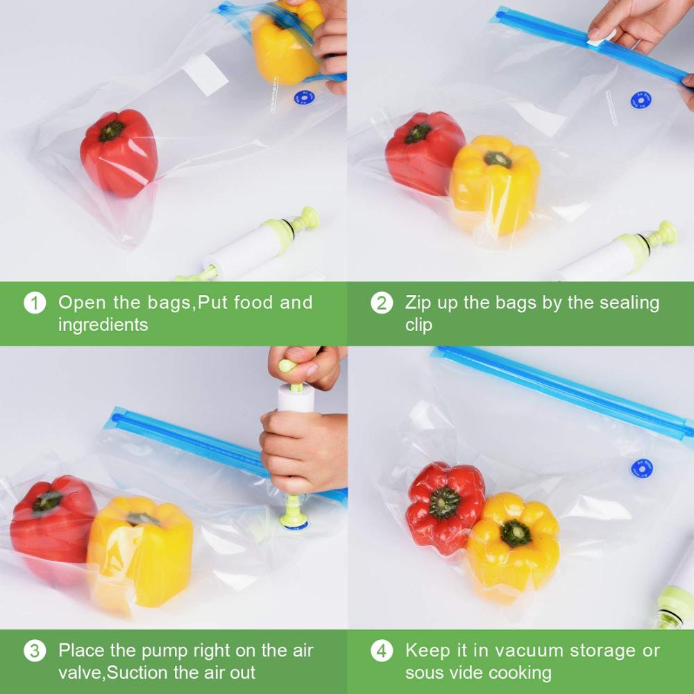 Keep Food Fresh Longer! Vacuum Composite Packaging Bags – Airtight, Leak-Proof & Reusable for Meal Prep & Sous Vide