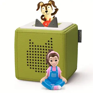 Green Toniebox Ms. Rachel Starter Set - Includes Ms. Rachel and Playtime Puppy | Charger Included