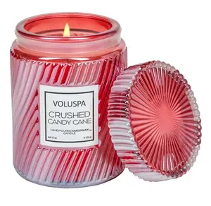 Voluspa Crushed Candy Cane 6.5oz Small Jar Candle (Each)