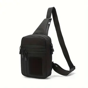 Tactical EDC Sling Bag with Gun Holster - Durable Nylon Chest Pack, Quick Draw & Multi-Pocket Design, Perfect for Hiking, Travel, Outdoor Activities & Home Defense crossbody bag