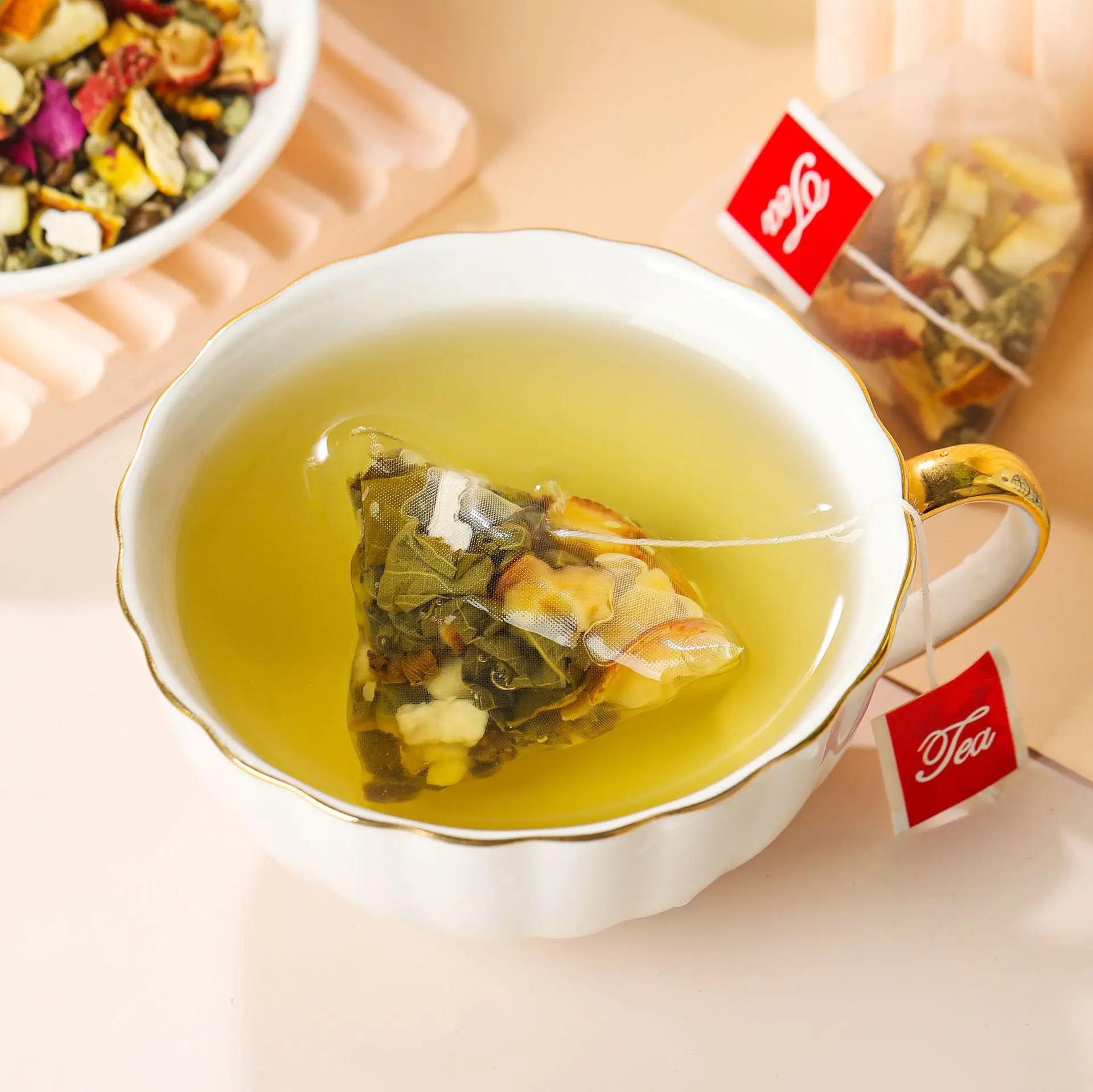 Lemon Hawthorn Tea, Natural 100% Handmade Herbal Chinese Tea 30 Bags