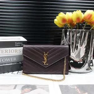 Pre-owned Yves Saint Laurent Calfskin Shoulder Bags YSL Cassandre Burgundy Shoulder Bag T10368553