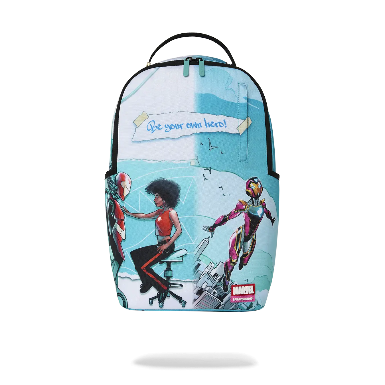 MARVEL IRON HEART OFFICIAL COLLAB - BE YOUR OWN HERO BACKPACK
