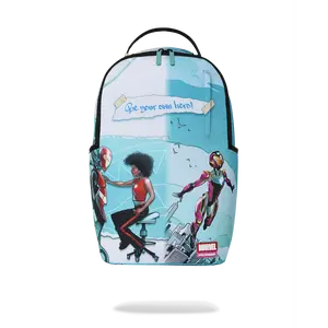 MARVEL IRON HEART OFFICIAL COLLAB - BE YOUR OWN HERO BACKPACK