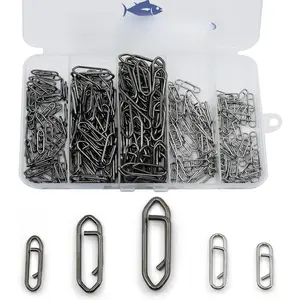 Fishing Clips Power Clip - 50 count Quick Change Connector Link Split Rings Snaps Saltwater Freshwater