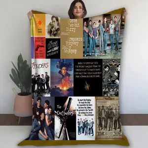 The Outsiiders Film Fleece Blanket, The Outsiiders Ponyboy 80s Vintage Movie Vintage Blanket super soft flannel blanket- suitable for use on sofas, beds, or for travel