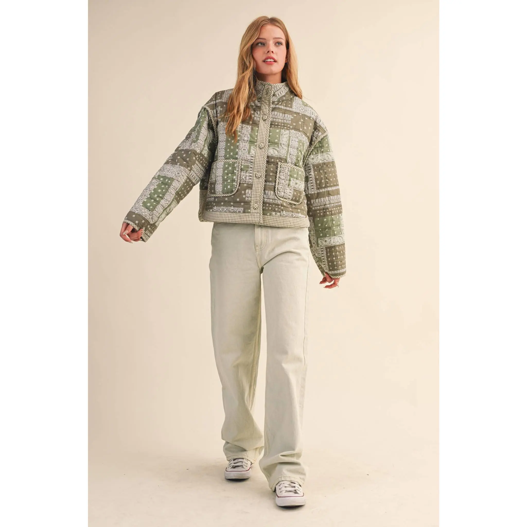 Greenhouse Quilted Crop Jacket Greenhouse Quilted Crop Jacket