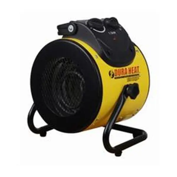 1500W Power Durable Industrial Grade Electric Air Heater with Stainless Steel Heating Element, Steel Build, Powerful Fan, Automatic Thermostat, Overheat Shut Off, Handle, 8.8 lbs, Ideal for 250 sqft Warehouses, Workshops