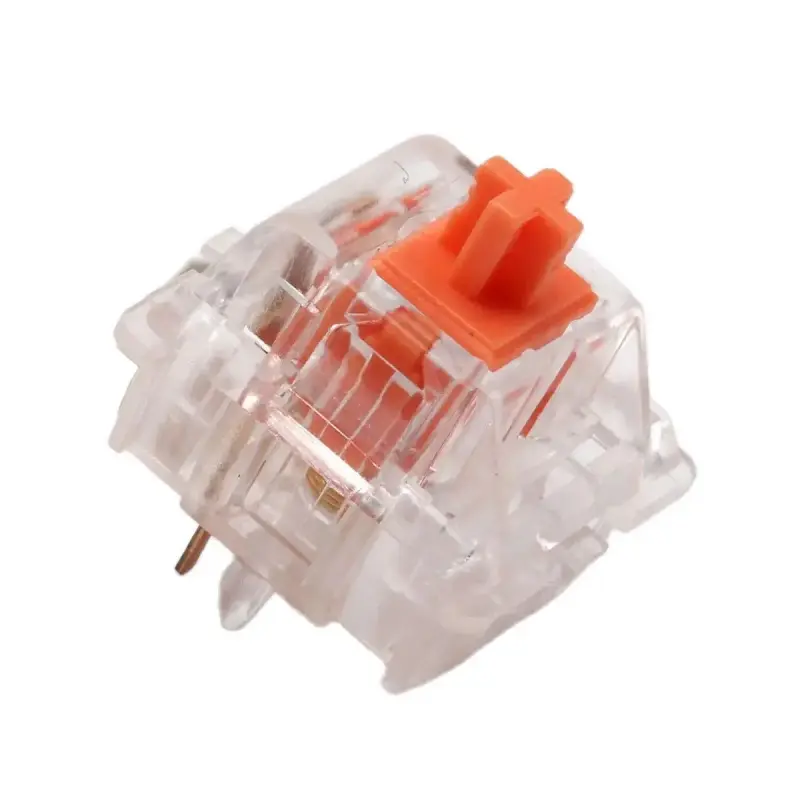 Amber Orange Switch 45g Linear Pre-Lubed 3 Pins Hot Swap Switches For Mx Mechanical Gaming Keyboard