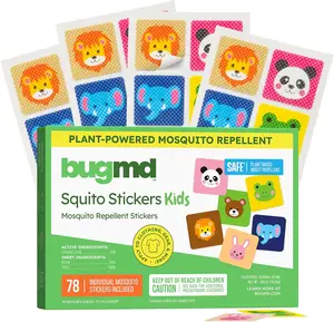 BugMD Squito Stickers Mosquito Repellent Patch Stickers for Kids Safe and Effective Insect Repellent Patches for Toddlers, Kids and Outdoor Activities