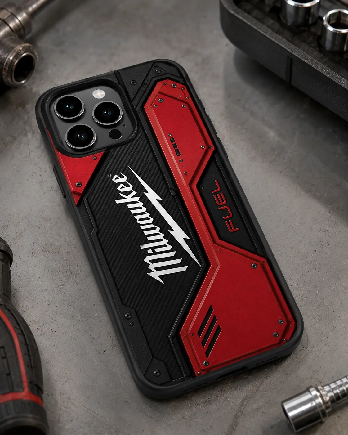 Milwaukee Tools Case for iPhone 17, 16, 15, 14, 13, 12, 11, X, XR, XS Max, SE, 8, 7 9HQNRW