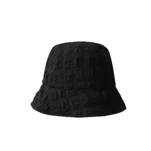 2026 "Ruth" Style Gentle Puffy Bucket Hat — Lightweight Spring/Autumn Seersucker Sun Hat with Pleated Texture (Sun Protection)