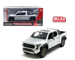MiJo Exclusives 1:24 2024 Tacoma Trailhunter Silver Limited Edition Model Diecast Car