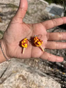 Mango con chile earrings