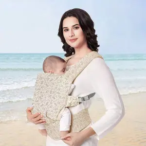 Baby Carrier Backpack, Multifunctional 4-In-1 Waist Belt Baby Sling, Adjustable Comfortable Front & Back Straps, Portable All Seasons Use, Newborn Sling Carriers