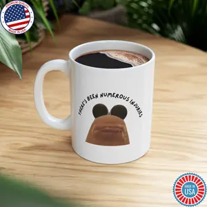 [Sale off up to 50%] There's Been Numerous Injuries Mug, Marcus the Worm Mug, Internet Aesthetic Weirdcore Mug, Funny Worm Meme, Brainrot Humor Mug