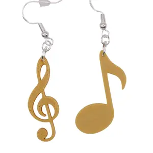 Eighth Note and Treble Clef Earrings MIX and MATCH 3D Printed - Elegant Design for Any Occasion