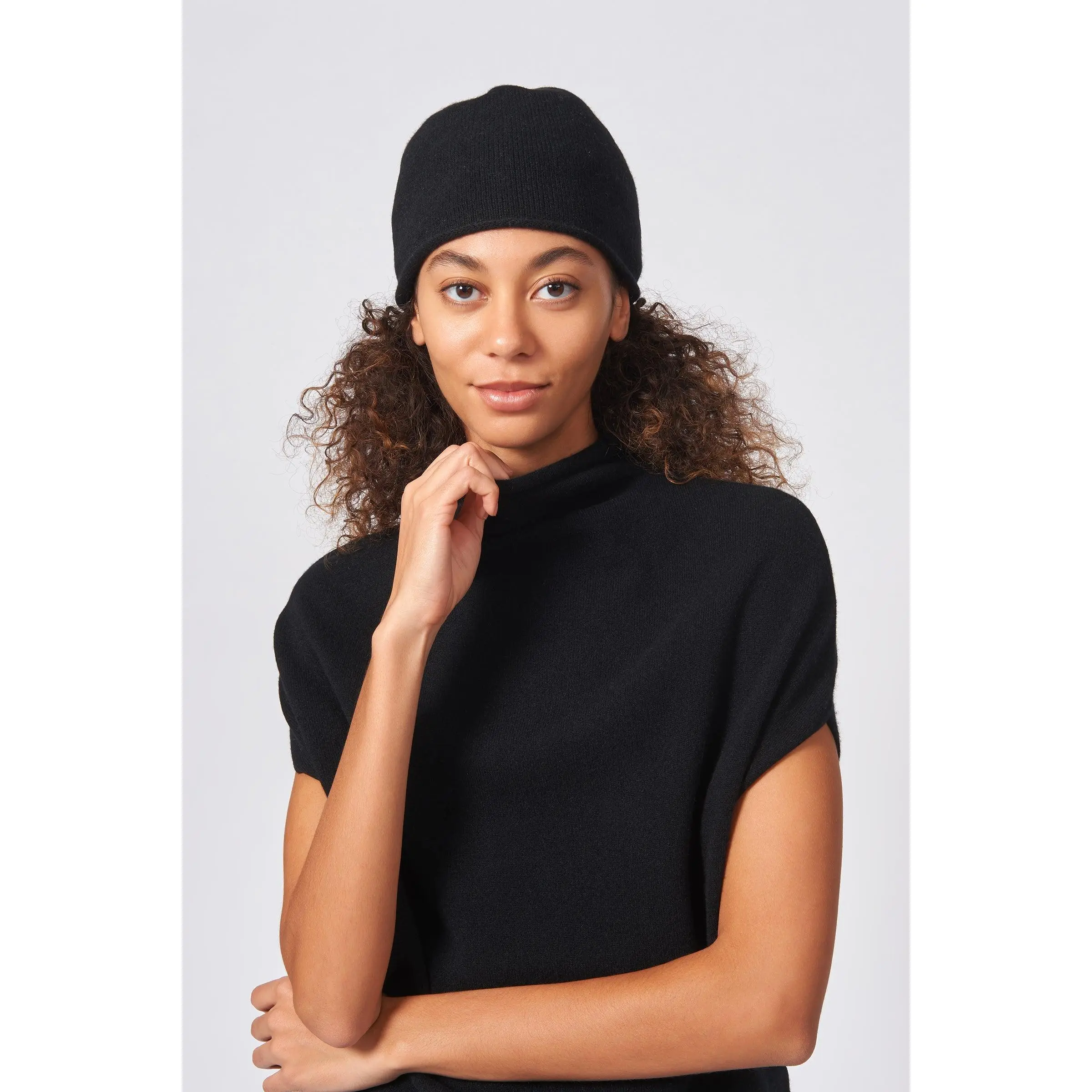 Cashmere Cap Black