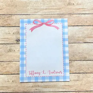 5x7 Custom Preppy Tear-away Notepad