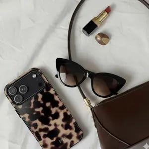 Personalized Monogram Tortoise Phone Case Initials iPhone 17 16 15 14 13 12 11 Pro Max, Galaxy S25 Ultra Custom Case