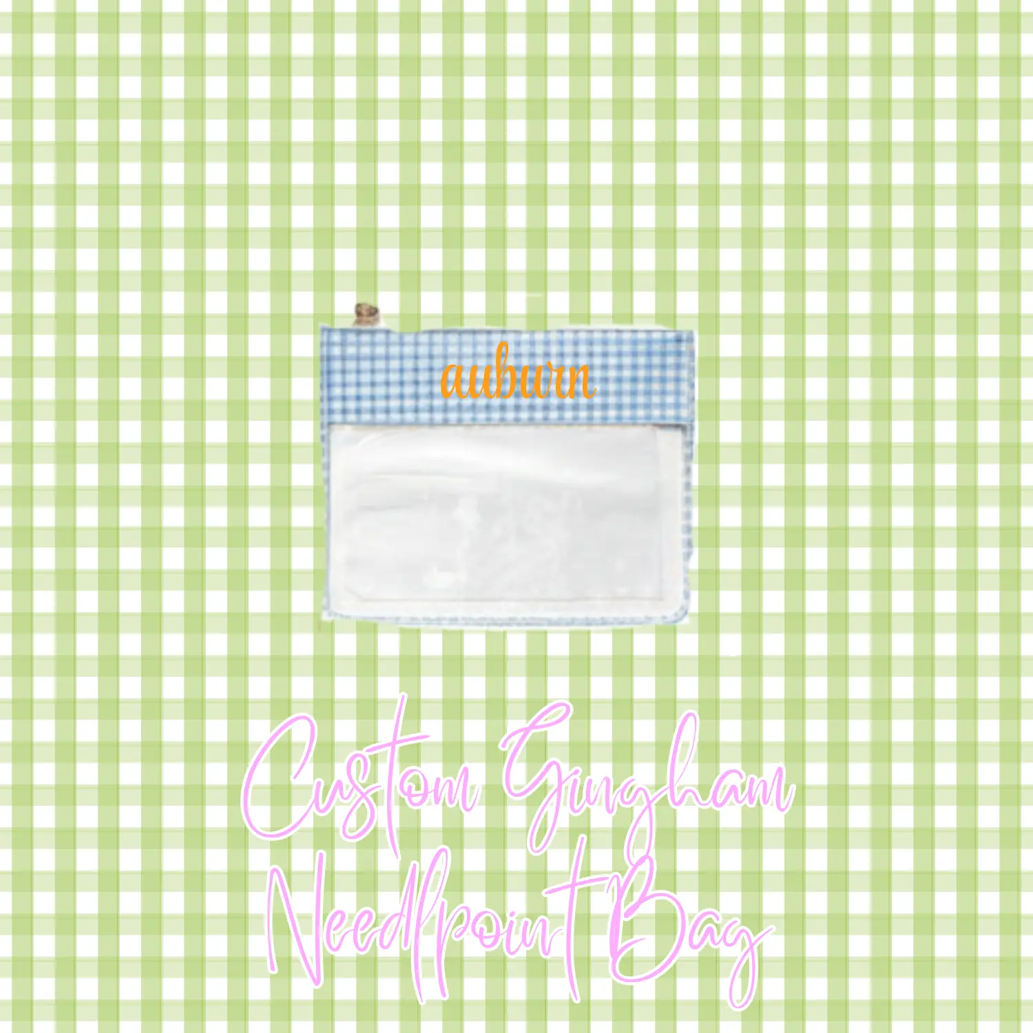 Auburn Needlepoint Project Bag