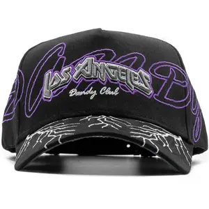 2026 model black and purple lettered New York cool hip-hop style luxury baseball cap, fashionable hat, adjustable and multifunctional, made of high-quality fabric. Birthday gift