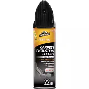Fresh Fx 22 oz Power Foam Carpet and Upholstery Cleaner New Car Scent 3-in-1 Stain Lifter Odor Eliminator
