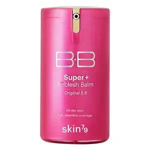 Skin79 Hot Pink Super Plus Beblesh Balm BB Cream 40g - Updated Formula Makeup Cosmetic, Light, Lightweight, Smooth, Easy-to-Blend, Natural Look, Comfortable Daily Wear, Ideal for Dry Skin